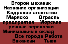 Второй механик › Название организации ­ Кадровое агентство "Мариско-2" › Отрасль предприятия ­ Морские, речные перевозки › Минимальный оклад ­ 171 635 - Все города Работа » Вакансии   . Тыва респ.